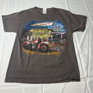 Sturgis Motorcycle Rally T‎ Shirt Graphic Print Delta Magnum Weight Size M